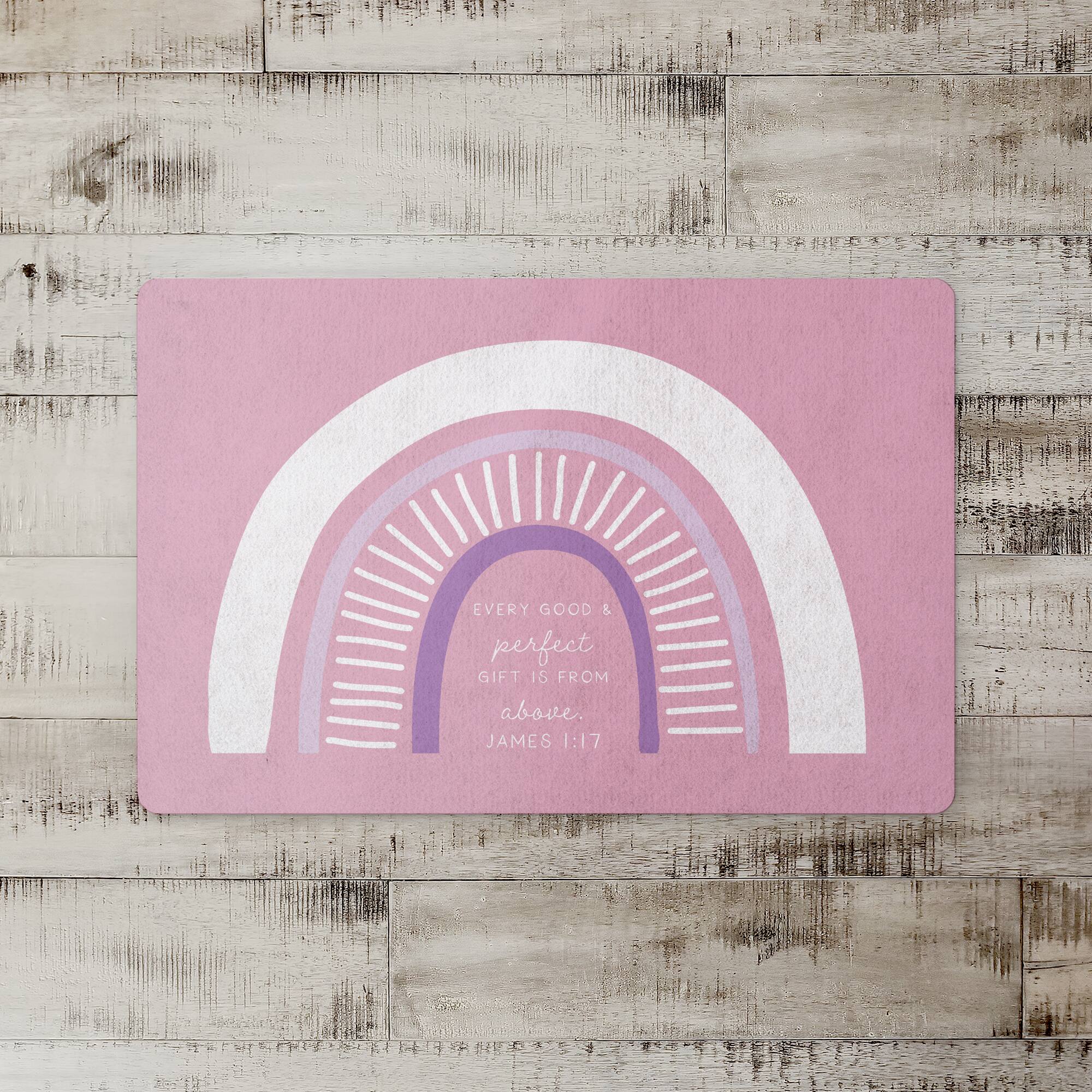 18" x 27" Pink Rainbow Floor Mat